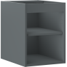 Mexen Box-A mosdószekrény korpus 35 cm, grafit matt - 91AX1-0350-470-1-66