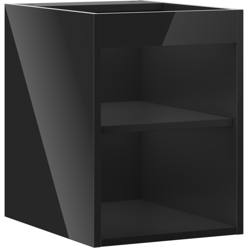 Mexen Box-A mosdószekrény test 35 cm, fekete fényes - 91AX1-0350-470-1-70