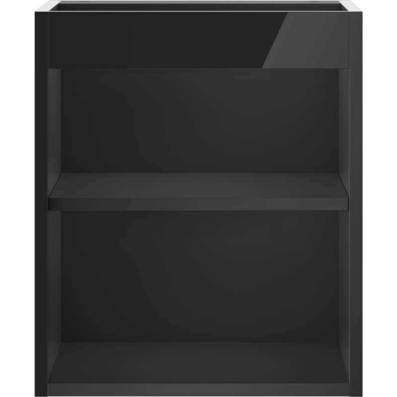 Mexen Box-A mosdószekrény korpus 40 cm, fekete fényes - 91AX1-0400-470-1-70