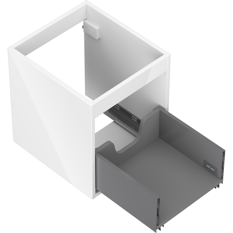 Mexen Box-A corp dulap sub chiuvetă 40 cm, 1 sertar, alb lucios - 91AX0-0400-470-1-00