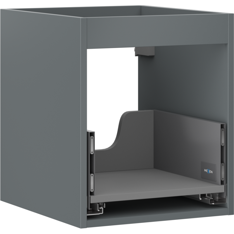Mexen Box-A corp dulap sub chiuvetă 40 cm, 1 sertar, grafit mat - 91AX0-0400-470-1-66
