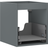 Mexen Box-A corp dulap sub chiuvetă 40 cm, 1 sertar, grafit mat - 91AX0-0400-470-1-66