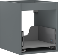 Mexen Box-A mosdó alatti szekrény korpusz 40 cm, 1 fiók, grafit matt - 91AX0-0400-470-1-66