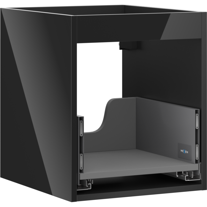 Mexen Box-A corp dulap pentru lavoar 40 cm, 1 sertar, negru lucios - 91AX0-0400-470-1-70