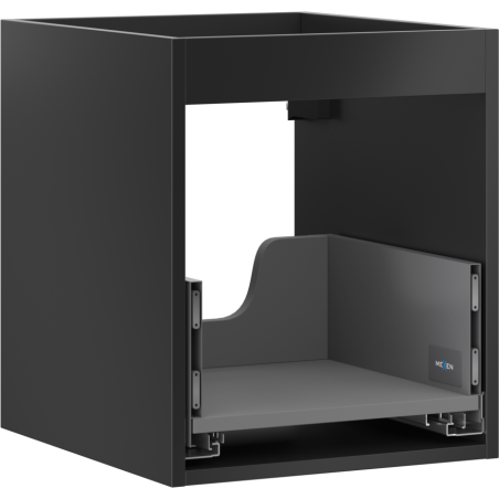 Mexen Box-A corp dulap de baie 40 cm, 1 sertar, negru mat - 91AX0-0400-470-1-71