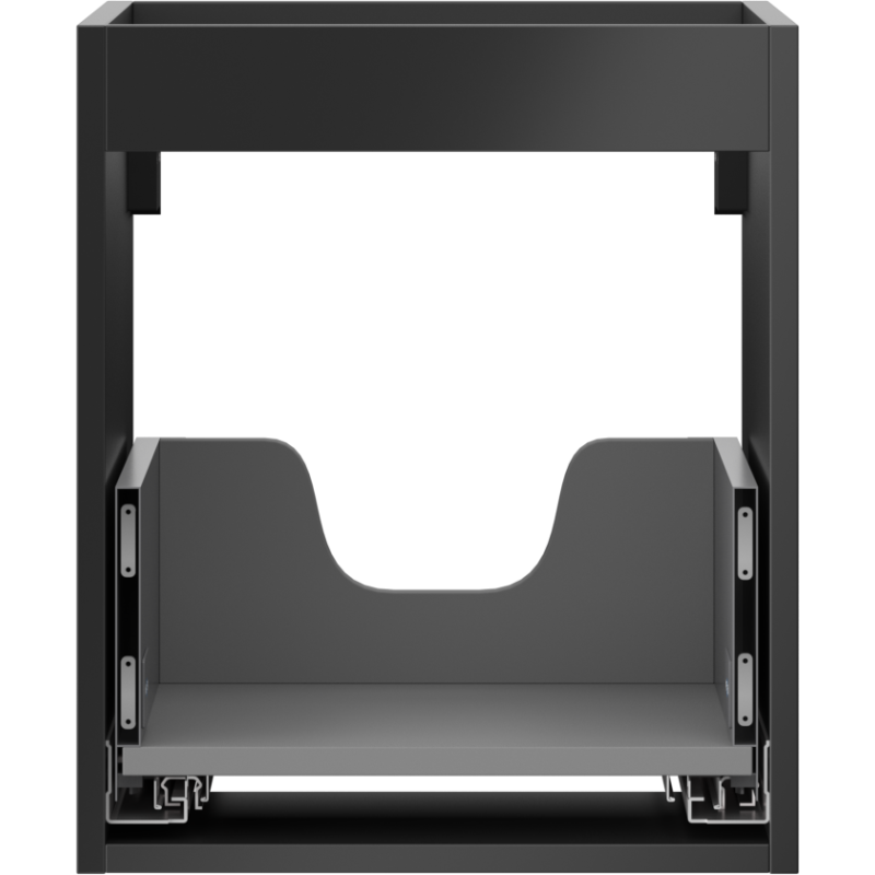 Mexen Box-A mosdószekrény szekrény teste 40 cm, 1 fiók, fekete matt - 91AX0-0400-470-1-71