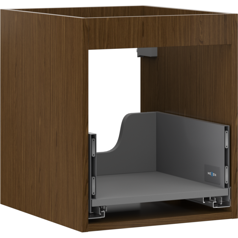 Mexen Box-A corpul dulapului pentru lavoar 40 cm, 1 sertar, nuc - 91AX0-0400-470-1-86