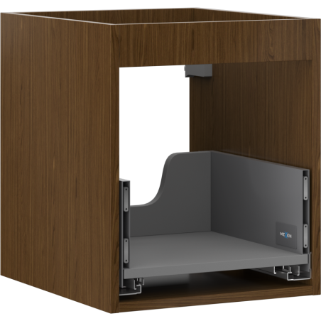 Mexen Box-A corpul dulapului pentru lavoar 40 cm, 1 sertar, nuc - 91AX0-0400-470-1-86