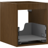 Mexen Box-A corpul dulapului pentru lavoar 40 cm, 1 sertar, nuc - 91AX0-0400-470-1-86