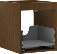 Mexen Box-A corpul dulapului pentru lavoar 40 cm, 1 sertar, nuc - 91AX0-0400-470-1-86