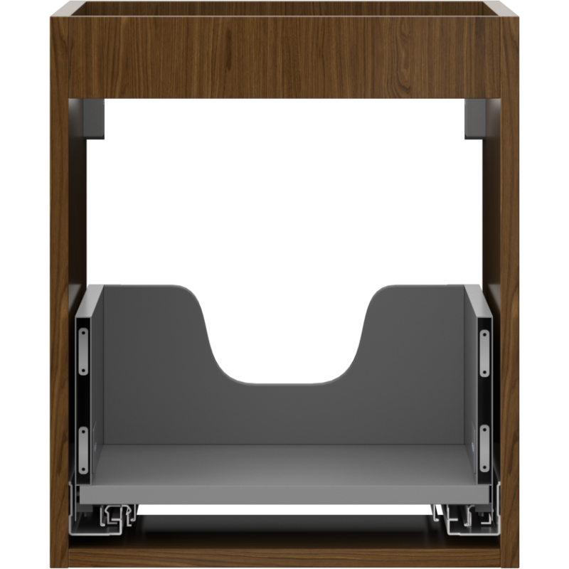 Mexen Box-A alsószekrény test 40 cm, 1 fiók, dió - 91AX0-0400-470-1-86