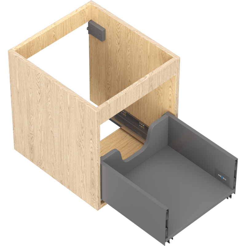 Mexen Box-A corp dulap de baie 40 cm, 1 sertar, stejar - 91AX0-0400-470-1-81