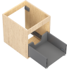 Mexen Box-A corp de dulap pentru lavoar 40 cm, 1 sertar, stejar - 91AX0-0400-470-1-81