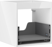 Mexen Box-A szekrénytest mosdó alatti szekrényhez 45 cm, 1 fiók, fényes fehér - 91AX0-0450-470-1-00