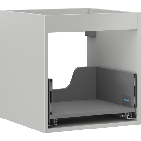 Corp pentru dulap de sub lavoar Mexen Box-A 45 cm, 1 sertar, gri mat - 91AX0-0450-470-1-62