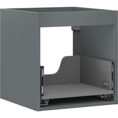 Mexen Box-A corp suspendat pentru lavoar 45 cm, 1 sertar, grafit mat - 91AX0-0450-470-1-66