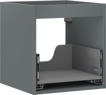 Mexen Box-A corp dulap de bază pentru lavoar 45 cm, 1 sertar, grafit mat - 91AX0-0450-470-1-66