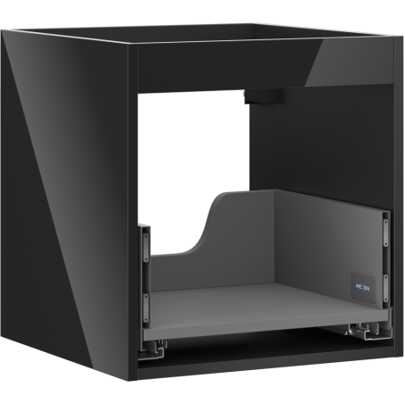 Mexen Box-A carcasă pentru dulap sub lavoar 45 cm, 1 sertar, negru lucios - 91AX0-0450-470-1-70