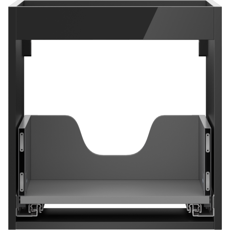 Mexen Box-A corp dulap sub chiuvetă 45 cm, 1 sertar, negru lucios - 91AX0-0450-470-1-70