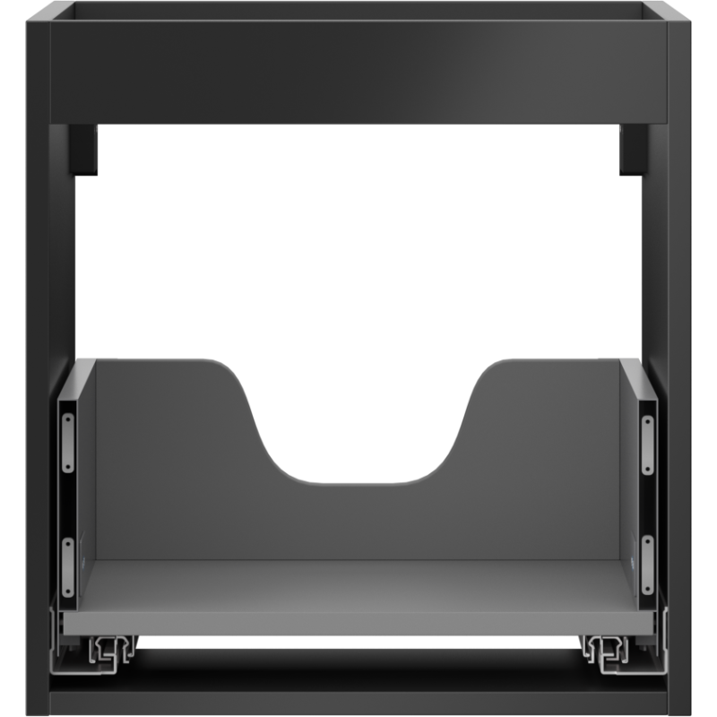 Mexen Box-A mosdókagyló alatti szekrény test 45 cm, 1 fiók, fekete matt - 91AX0-0450-470-1-71