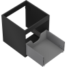 Mexen Box-A corp de dulap sub chiuvetă 45 cm, 1 sertar, negru mat - 91AX0-0450-470-1-71