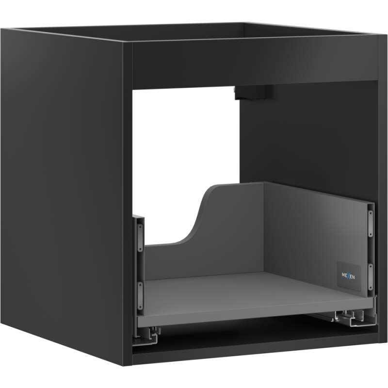 Mexen Box-A corp dulap pentru lavoar 45 cm, 1 sertar, negru mat - 91AX0-0450-470-1-71