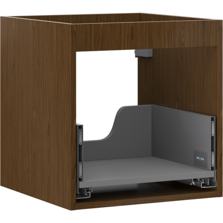 Mexen Box-A corp dulap sub chiuvetă 45 cm, 1 sertar, nuc - 91AX0-0450-470-1-86