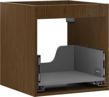 Corp dulap Mexen Box-A pentru chiuvetă de 45 cm, 1 sertar, nuc - 91AX0-0450-470-1-86