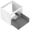 Mexen Box-A corp dulap sub chiuvetă 50 cm, 1 sertar, alb lucios - 91AX0-0500-470-1-00
