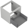 Mexen Box-A corp dulap sub chiuvetă 50 cm, 1 sertar, gri mat - 91AX0-0500-470-1-62