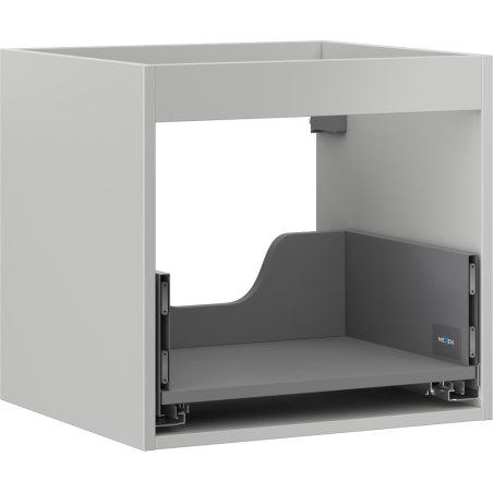 Mexen Box-A mosdóra szerelhető szekrénytörzs 50 cm, 1 fiók, szürke matt - 91AX0-0500-470-1-62