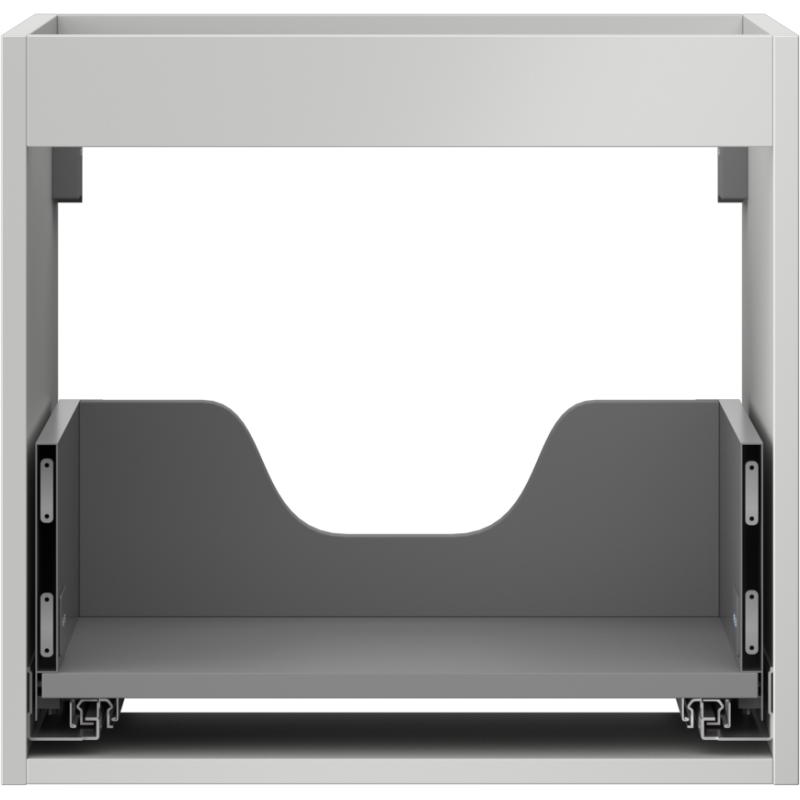 Mexen Box-A mosdóra szerelhető szekrénytörzs 50 cm, 1 fiók, szürke matt - 91AX0-0500-470-1-62