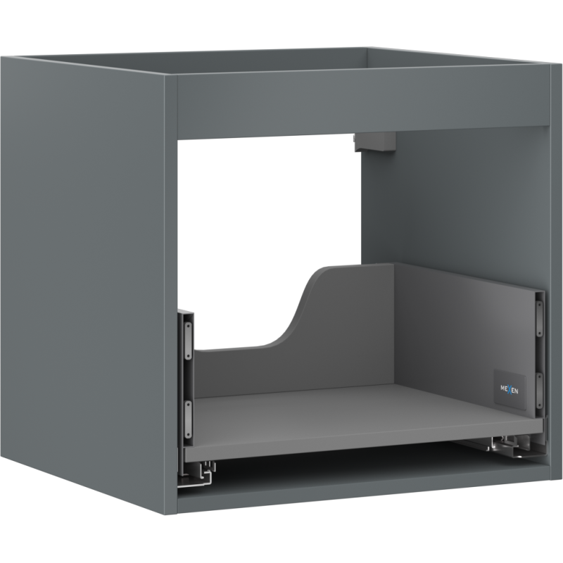 Mexen Box-A corp dulap sub chiuvetă 50 cm, 1 sertar, grafit mat - 91AX0-0500-470-1-66