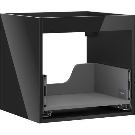 Mexen Box-A corp dulap sub lavoar 50 cm, 1 sertar, negru lucios - 91AX0-0500-470-1-70