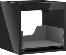 Mexen Box-A corp dulap sub lavoar 50 cm, 1 sertar, negru lucios - 91AX0-0500-470-1-70