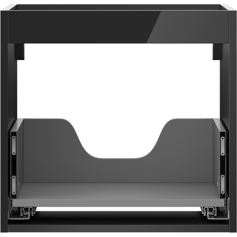 Mexen Box-A corp dulap pentru lavoar 50 cm, 1 sertar, negru lucios - 91AX0-0500-470-1-70