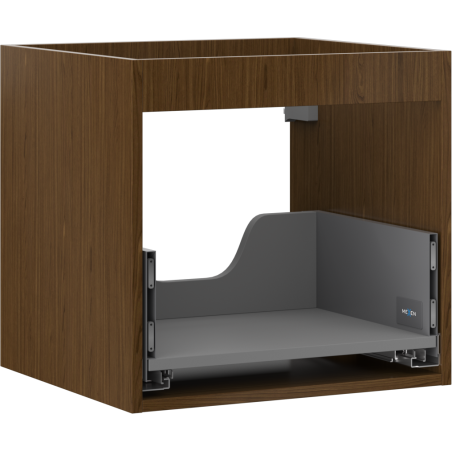 Mexen Box-A mosdószekrény váz 50 cm, 1 fiók, dió - 91AX0-0500-470-1-86