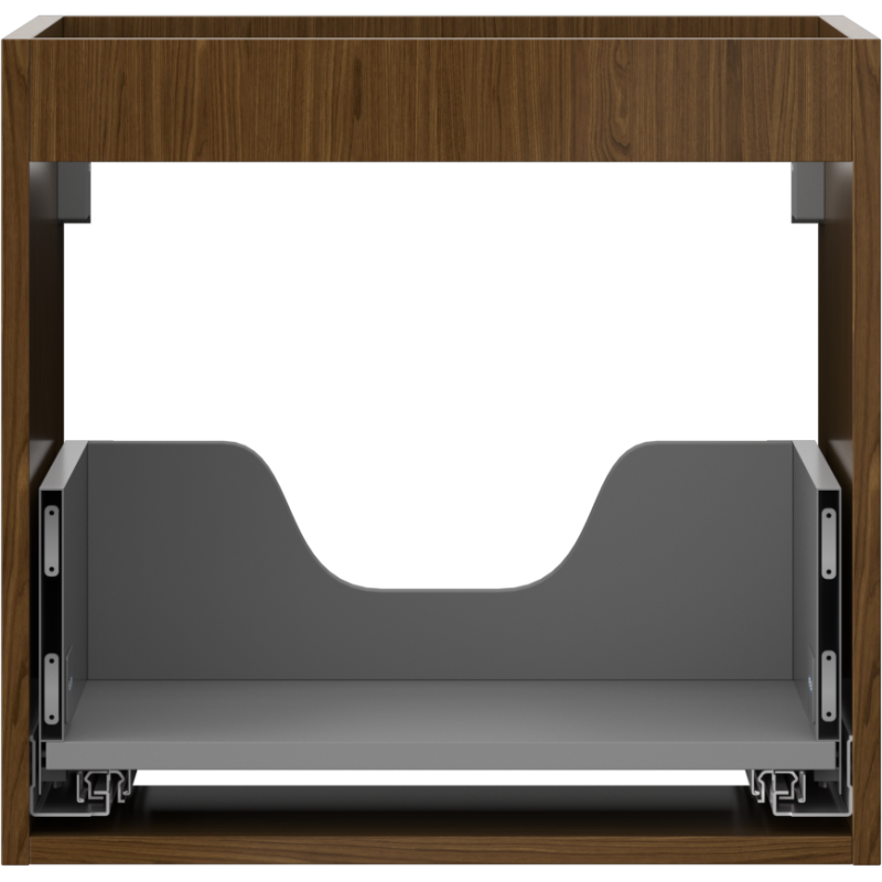 Mexen Box-A mosdószekrény váz 50 cm, 1 fiók, dió - 91AX0-0500-470-1-86