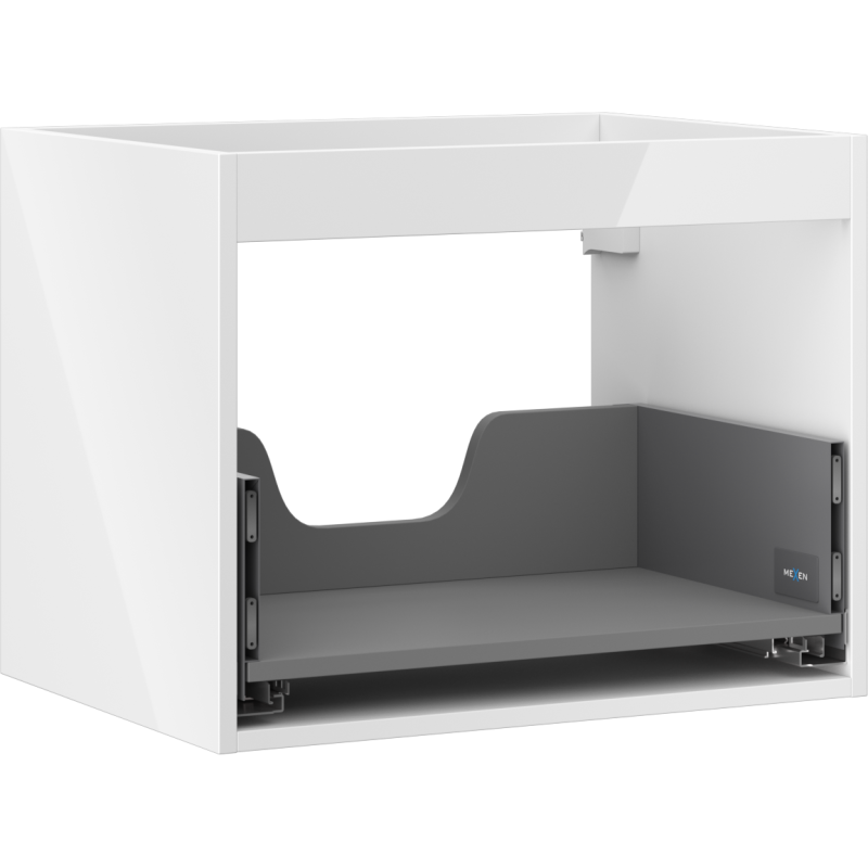 Mexen Box-A mosdószekrény 60 cm, 1 fiók, fényes fehér - 91AX0-0600-470-1-00