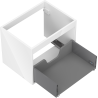 Mexen Box-A korpus szekrény mosdó alatti 60 cm, 1 fiók, fényes fehér - 91AX0-0600-470-1-00