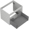 Mexen Box-A corp dulap de baie sub chiuvetă 60 cm, 1 sertar, gri mat - 91AX0-0600-470-1-62