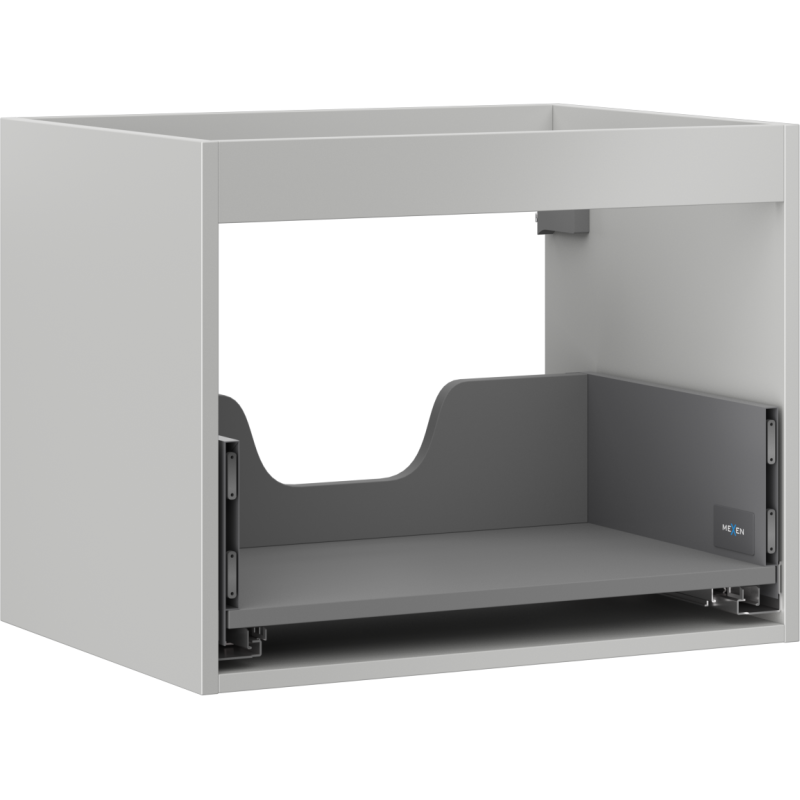 Mexen Box-A corp dulap de lavoar 60 cm, 1 sertar, gri mat - 91AX0-0600-470-1-62