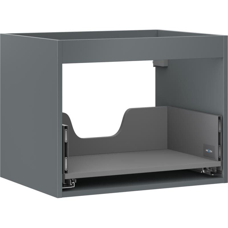 Mexen Box-A mosdószekrény korpus 60 cm, 1 fiók, grafit matt - 91AX0-0600-470-1-66