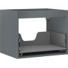 Mexen Box-A corp dulap sub chiuveta 60 cm, 1 sertar, grafit mat - 91AX0-0600-470-1-66