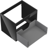 Mexen Box-A corp dulap sub lavoar 60 cm, 1 sertar, negru lucios - 91AX0-0600-470-1-70