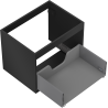 Mexen Box-A corp dulap lavoar 60 cm, 1 sertar, negru mat - 91AX0-0600-470-1-71