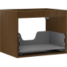 Mexen Box-A cadru dulap pentru chiuvetă 60 cm, 1 sertar, nuc - 91AX0-0600-470-1-86