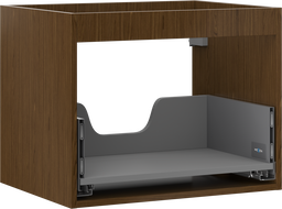 Mexen Box-A cadru dulap pentru chiuvetă 60 cm, 1 sertar, nuc - 91AX0-0600-470-1-86