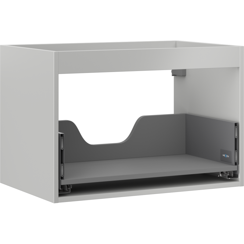 Mexen Box-A corp cabinet sub chiuvetă 70 cm, 1 sertar, gri mat - 91AX0-0700-470-1-62