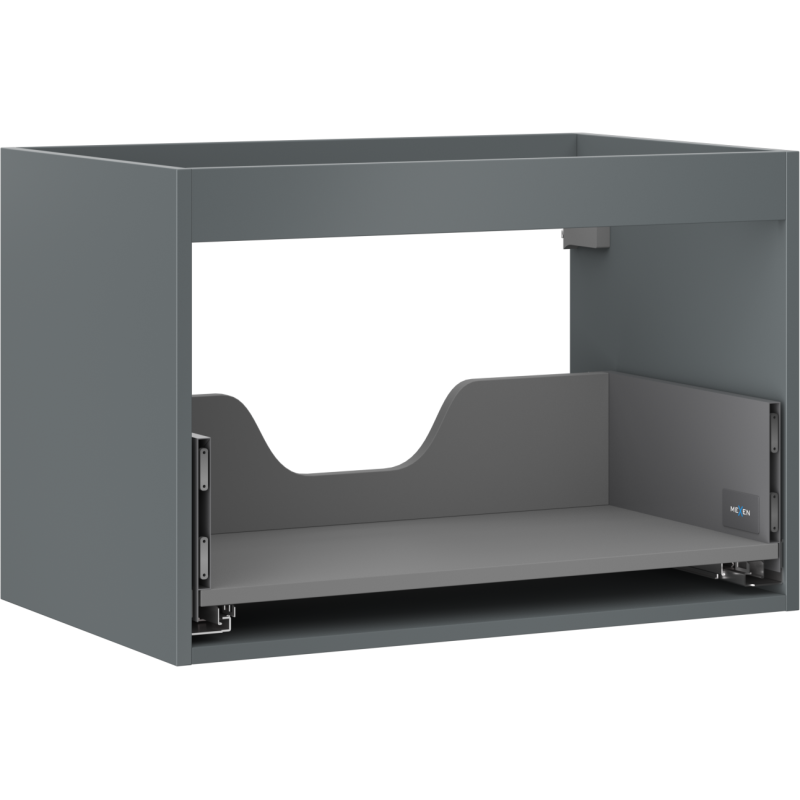 Mexen Box-A corp dulap sub chiuvetă 70 cm, 1 sertar, grafit mat - 91AX0-0700-470-1-66